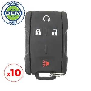 10 x 2014-2019 GM / 4-Button Keyless Entry Remote / PN: 22881480 / M3N32337100 (OEM Recase)