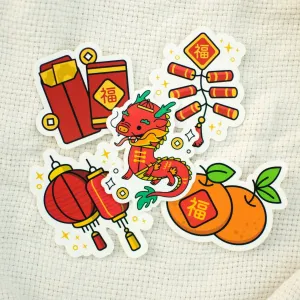 Chinese New Year Vinyl Sticker Set