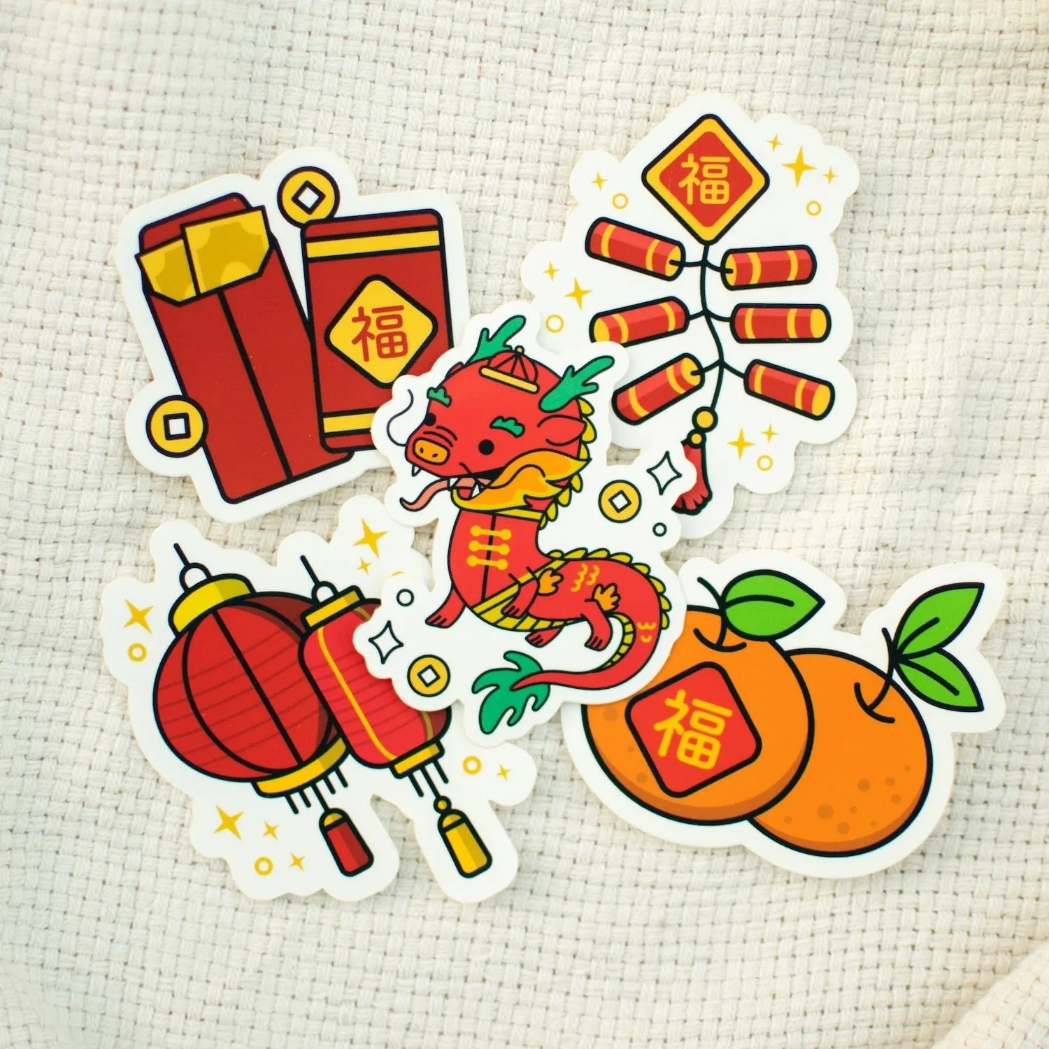 Chinese New Year Vinyl Sticker Set
