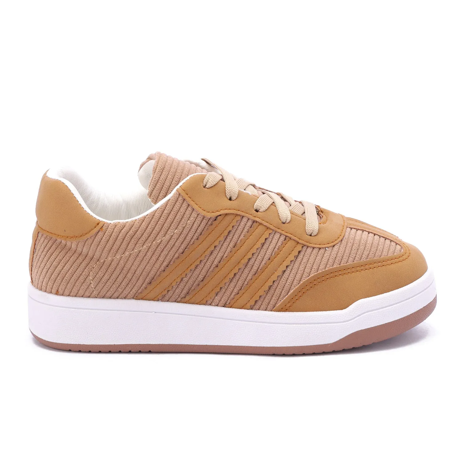 Corduroy Retro Sneakers-Cafe