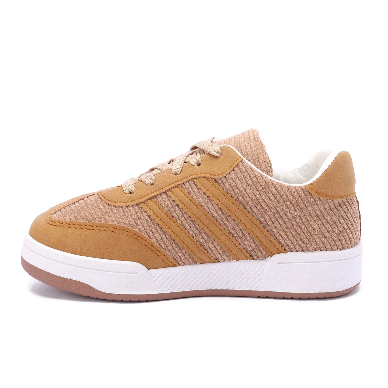 Corduroy Retro Sneakers-Cafe