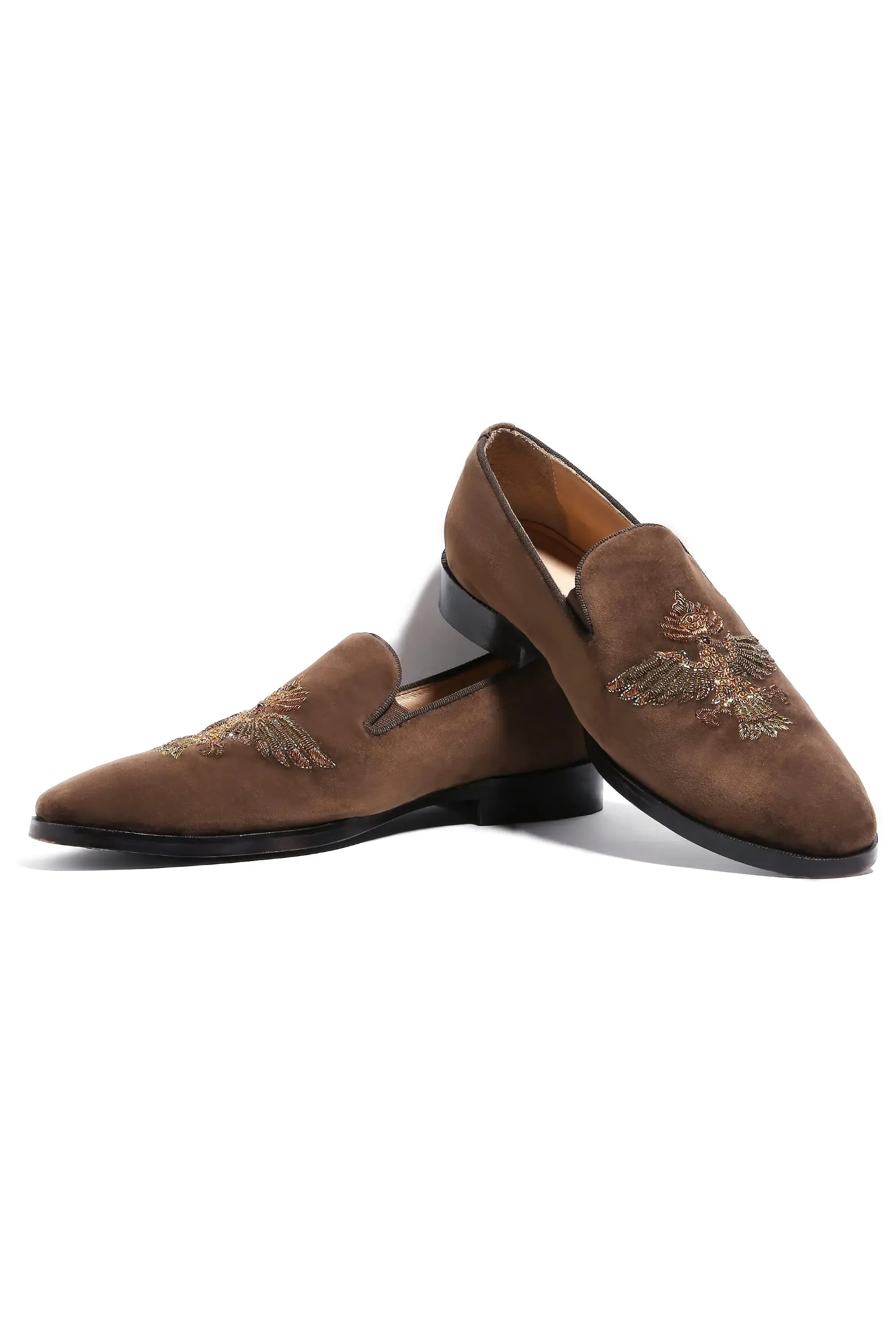 Falcon Crest Tan Velvet Slip-Ons