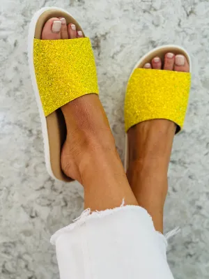 Lizzo Lime Slider sandals