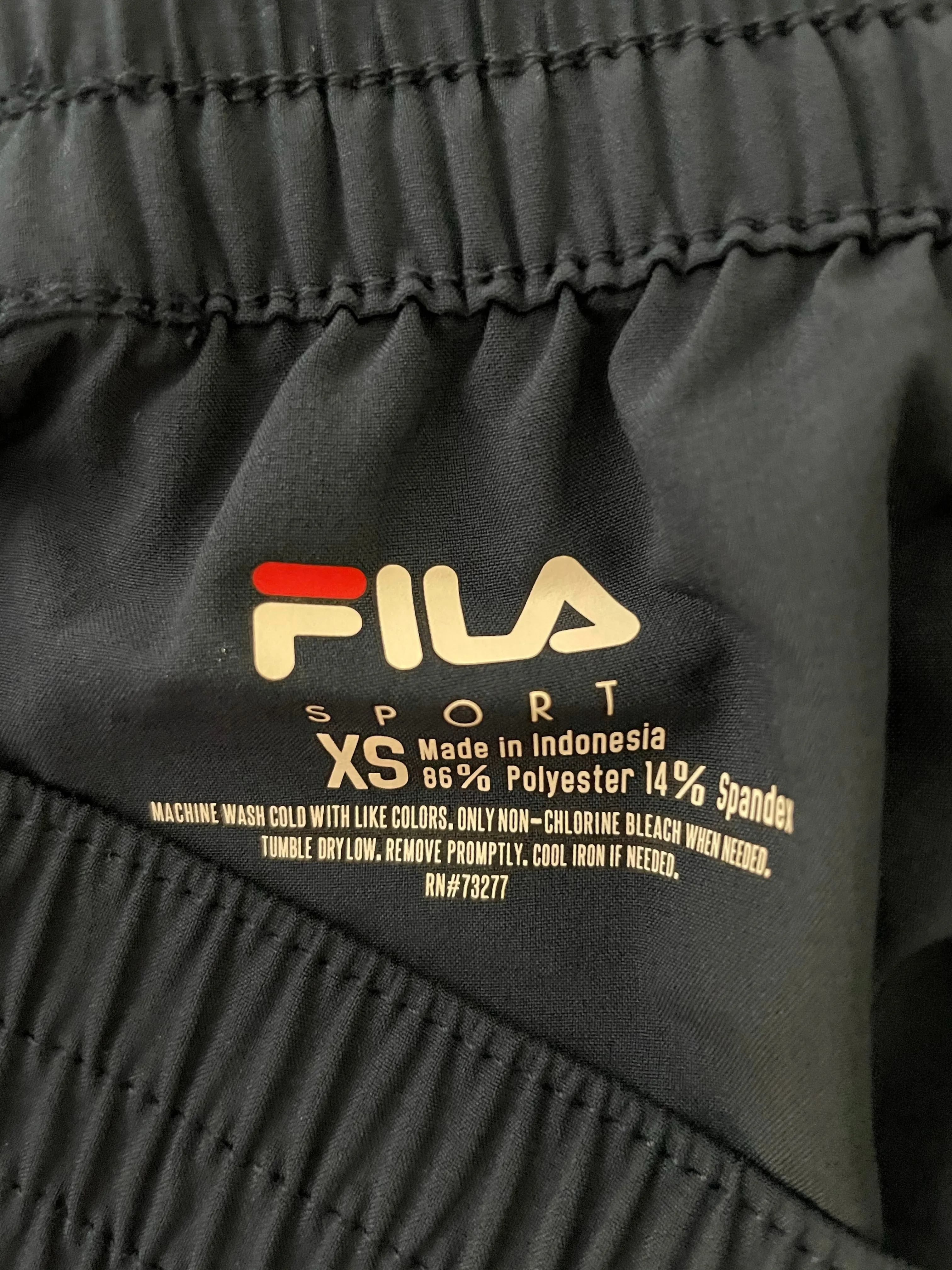 NEW Womens Juniors FILA Sport Black Running Mid Rise Shorts XSmall 28 in Waist