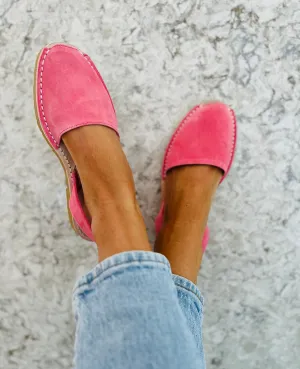 Pink Suede Avarcas