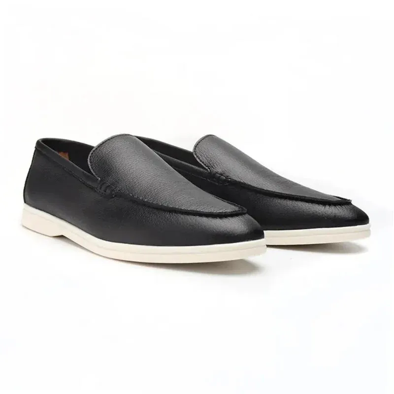Soleil Couture Cowhide Leather Loafers