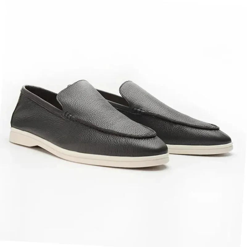 Soleil Couture Cowhide Leather Loafers