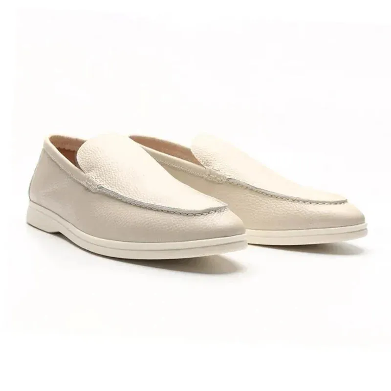 Soleil Couture Cowhide Leather Loafers